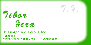 tibor hera business card