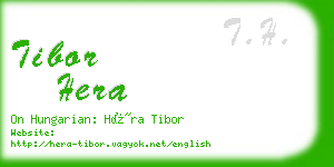 tibor hera business card